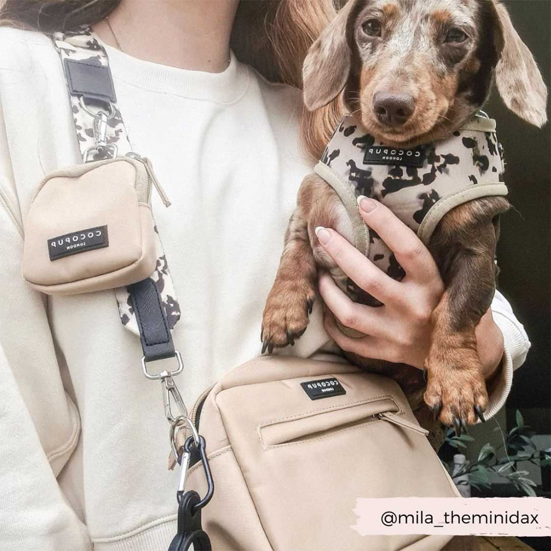 Dog walking bag, tan / COCOPUP