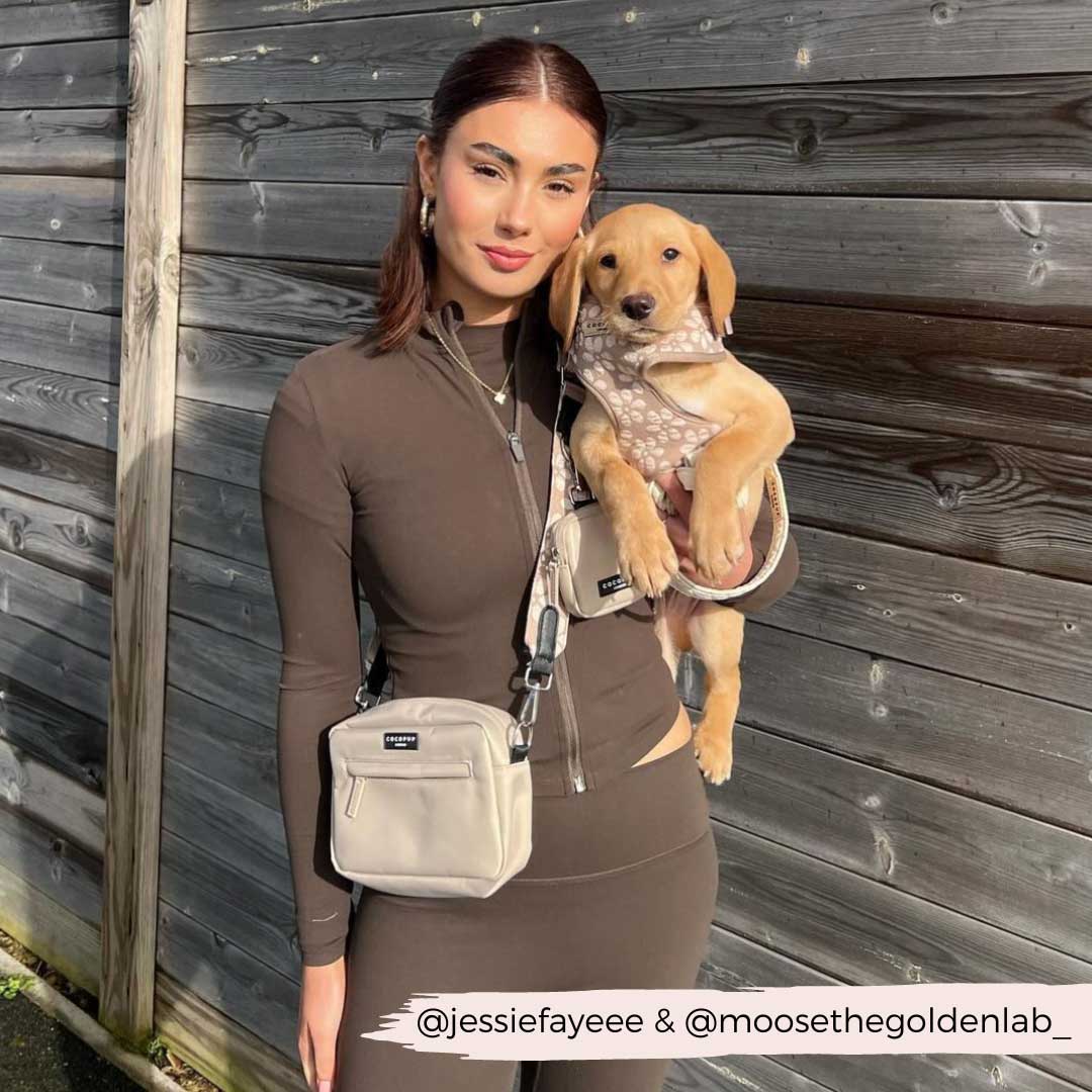 Mocha Flower Luxe Bag Strap / COCOPUP