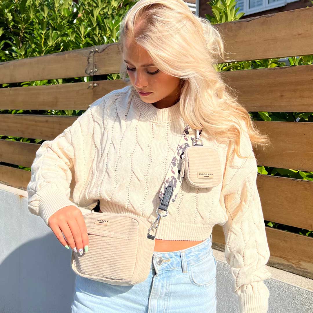 Ivory tote bag strap / COCOPUP