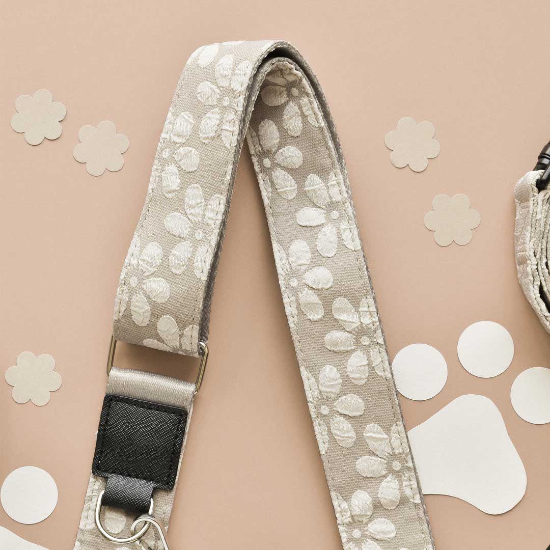 Mocha Flower Luxe Bag Strap / COCOPUP