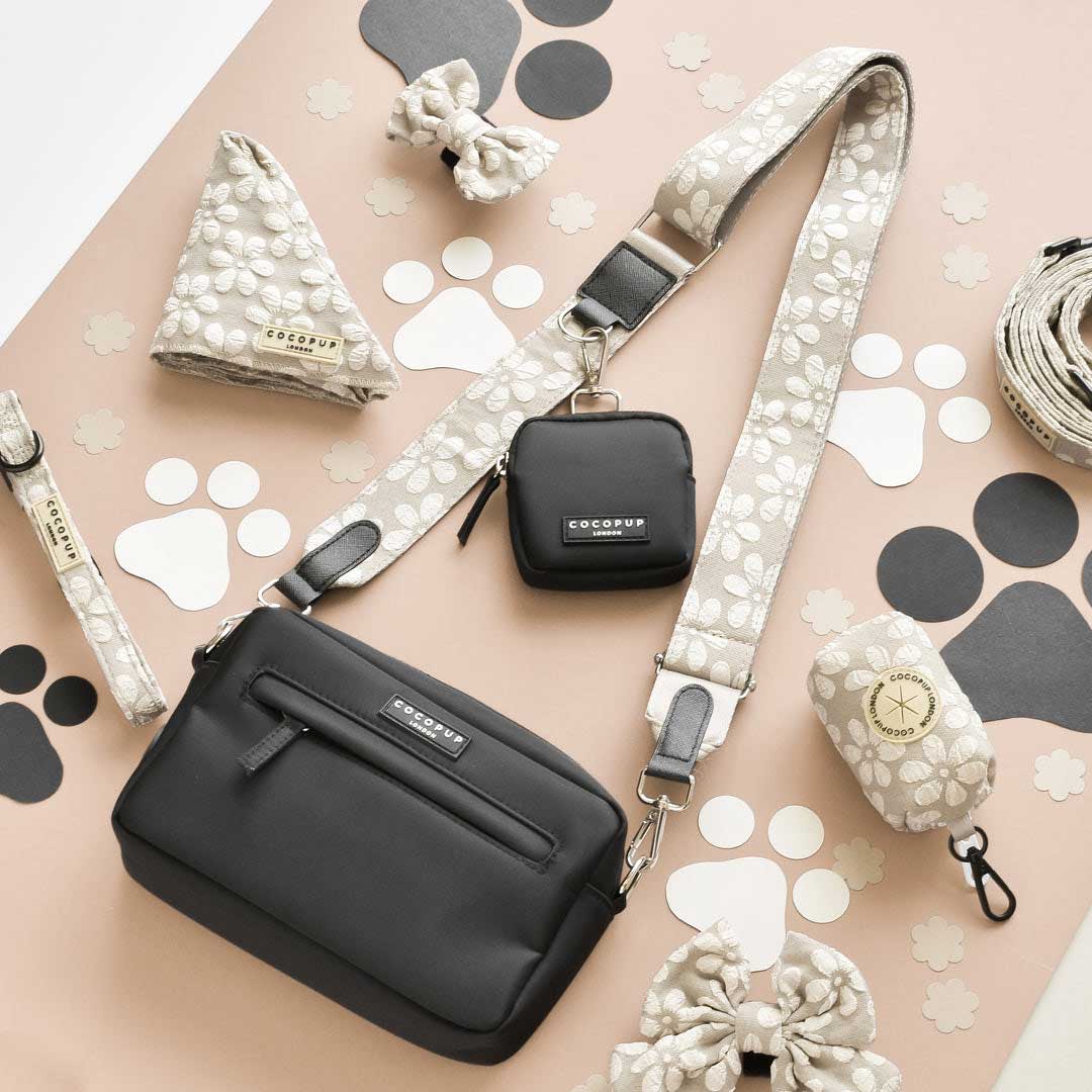 Mocha Flower Luxe Bag Strap / COCOPUP
