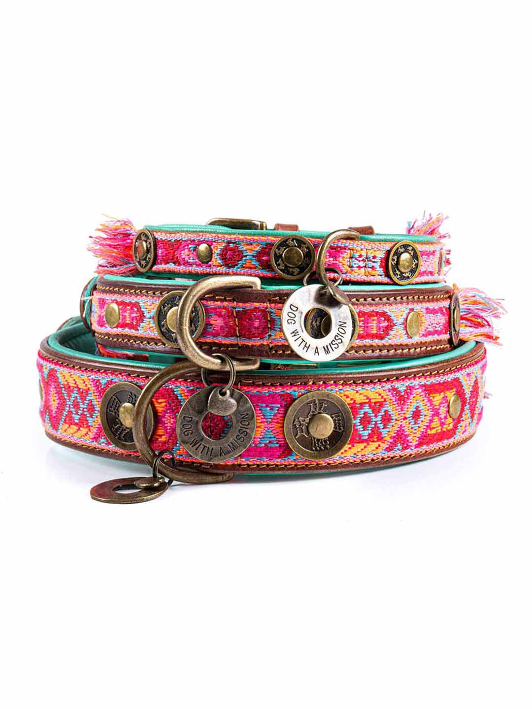 BOHO ROSA DOG COLLARS / DOG WITH A MISSION