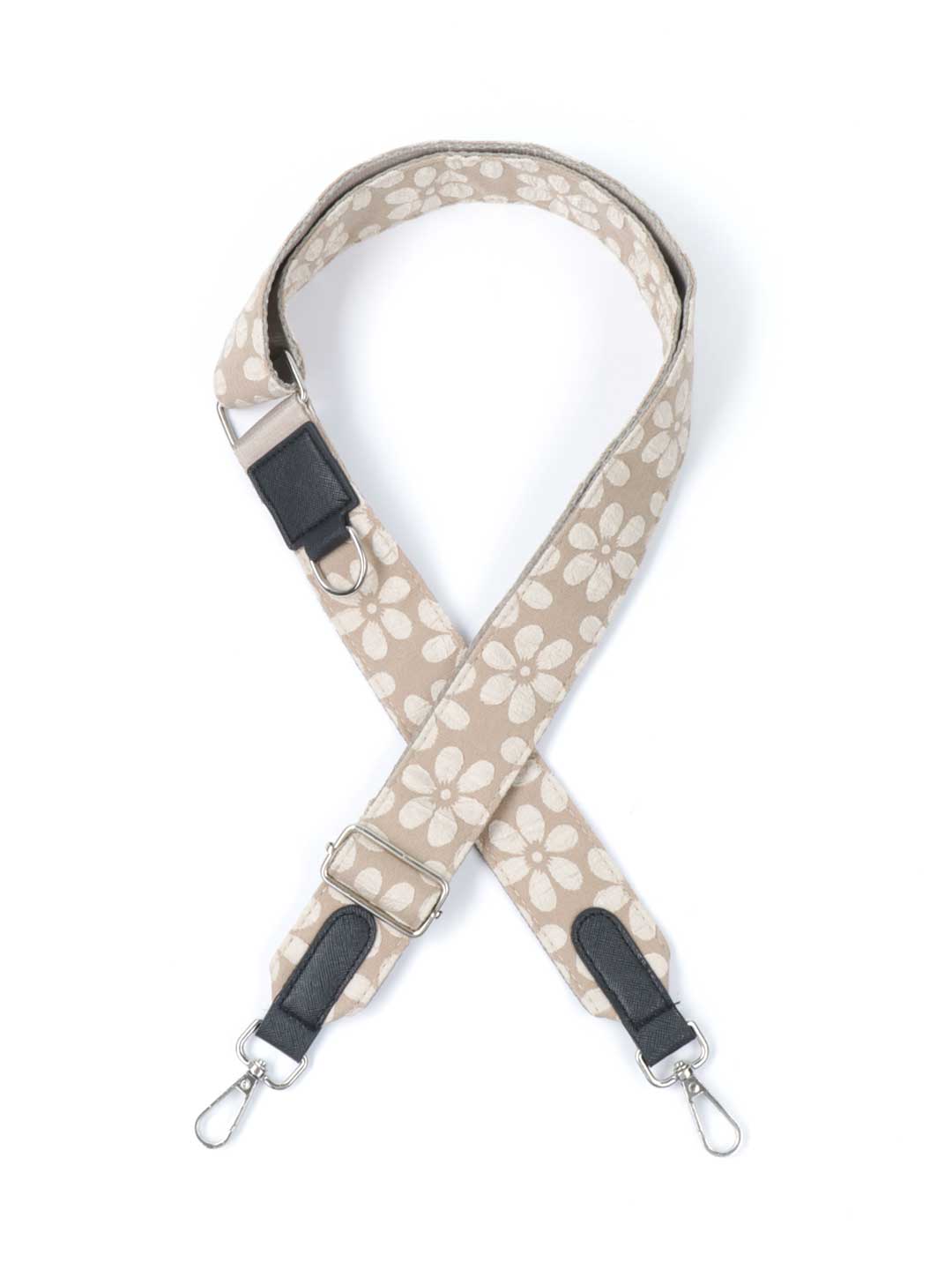 Mocha Flower Luxe Bag Strap / COCOPUP