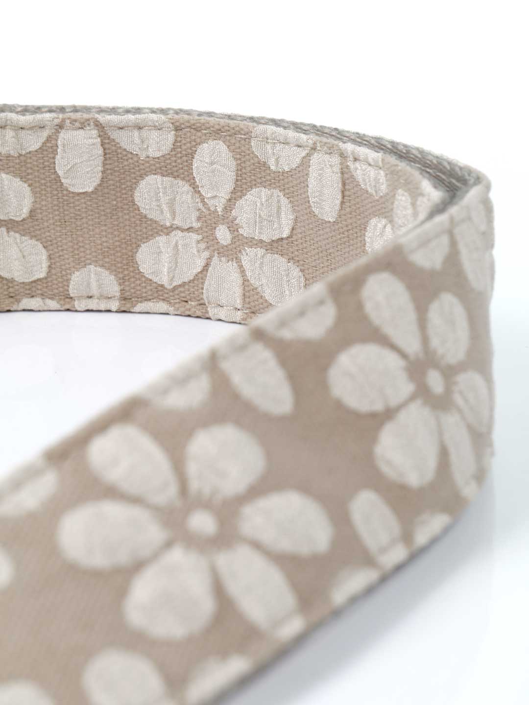 Mocha Flower Luxe Bag Strap / COCOPUP