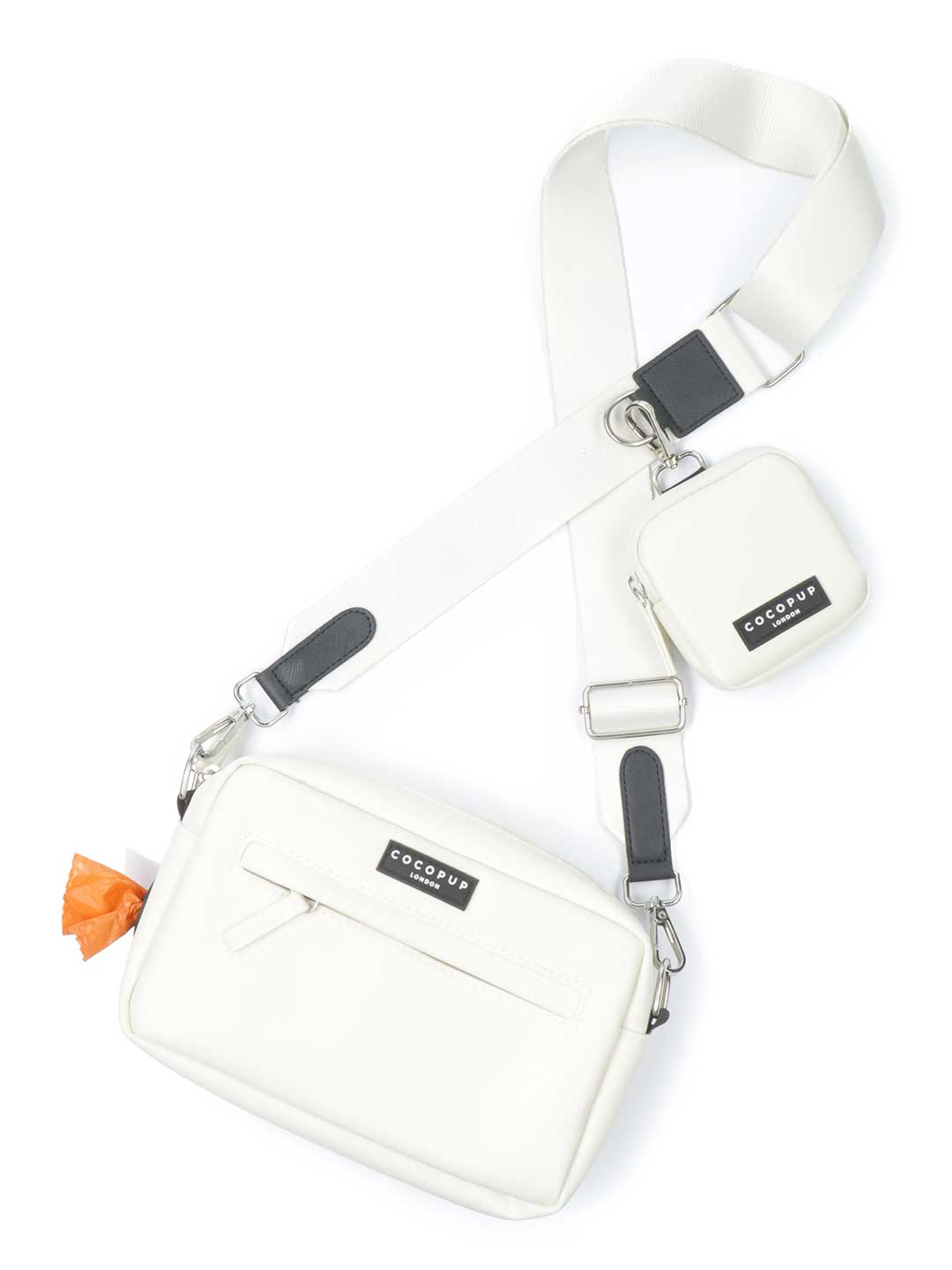 Dog walking bag, oyster white / COCOPUP