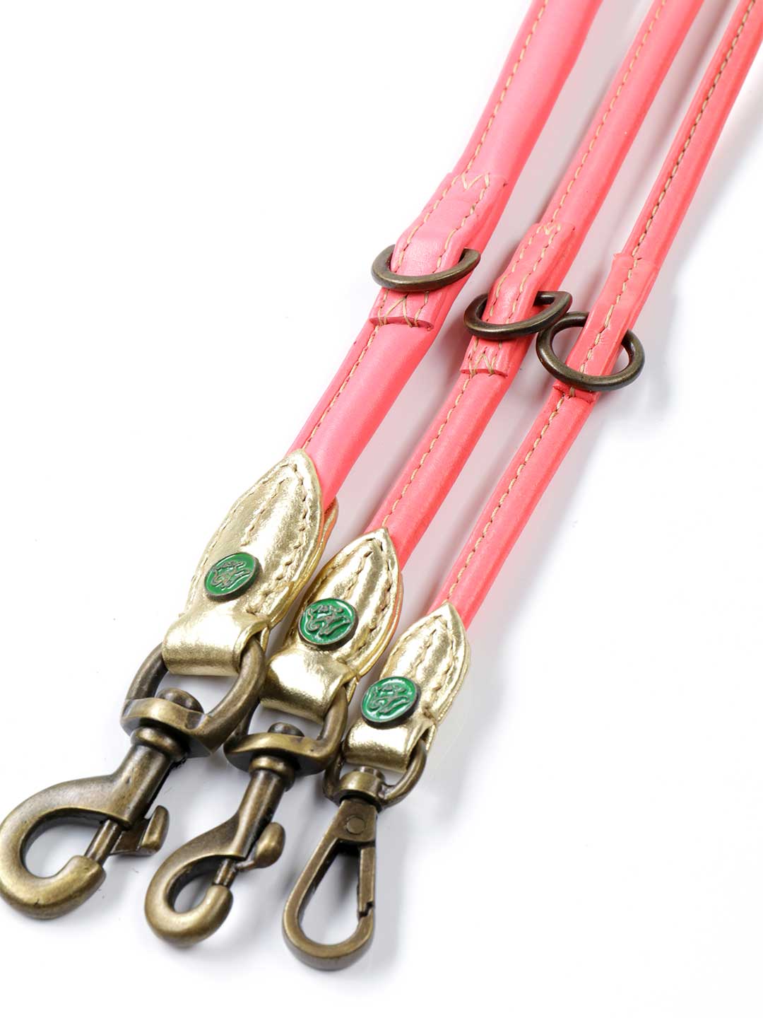 Extra Long Bobby Brown Dog Lead / DOG WITH A MISSION