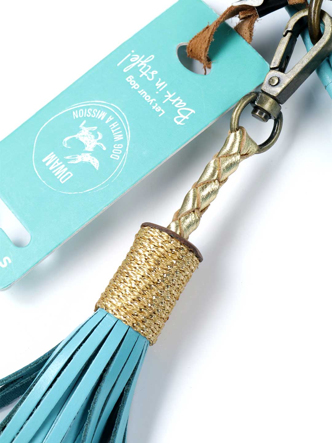 Extra Long Aqua Blue Dog Lead / DOG WITH A MISSION