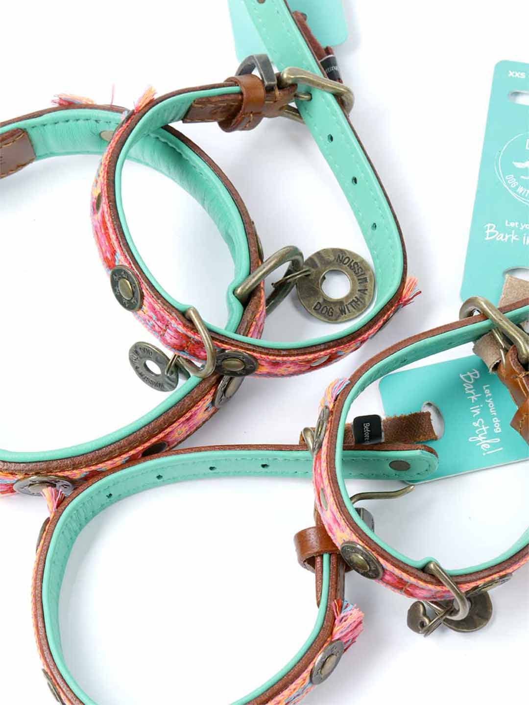 BOHO ROSA DOG COLLARS / DOG WITH A MISSION