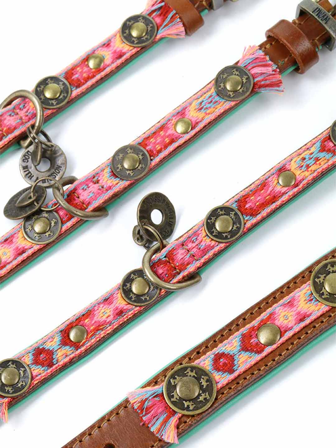 BOHO ROSA DOG COLLARS / DOG WITH A MISSION
