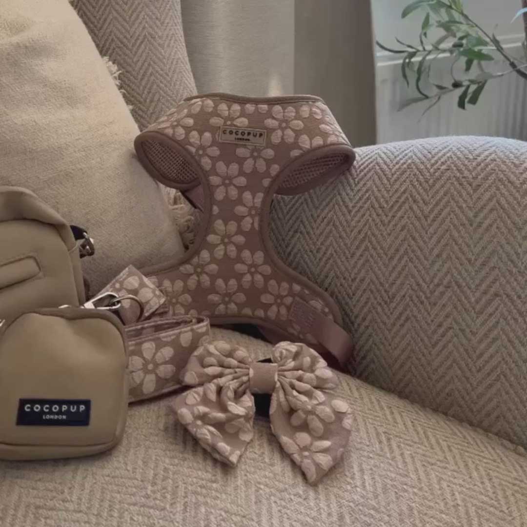 Mocha Flower Luxe Harness / COCOPUP
