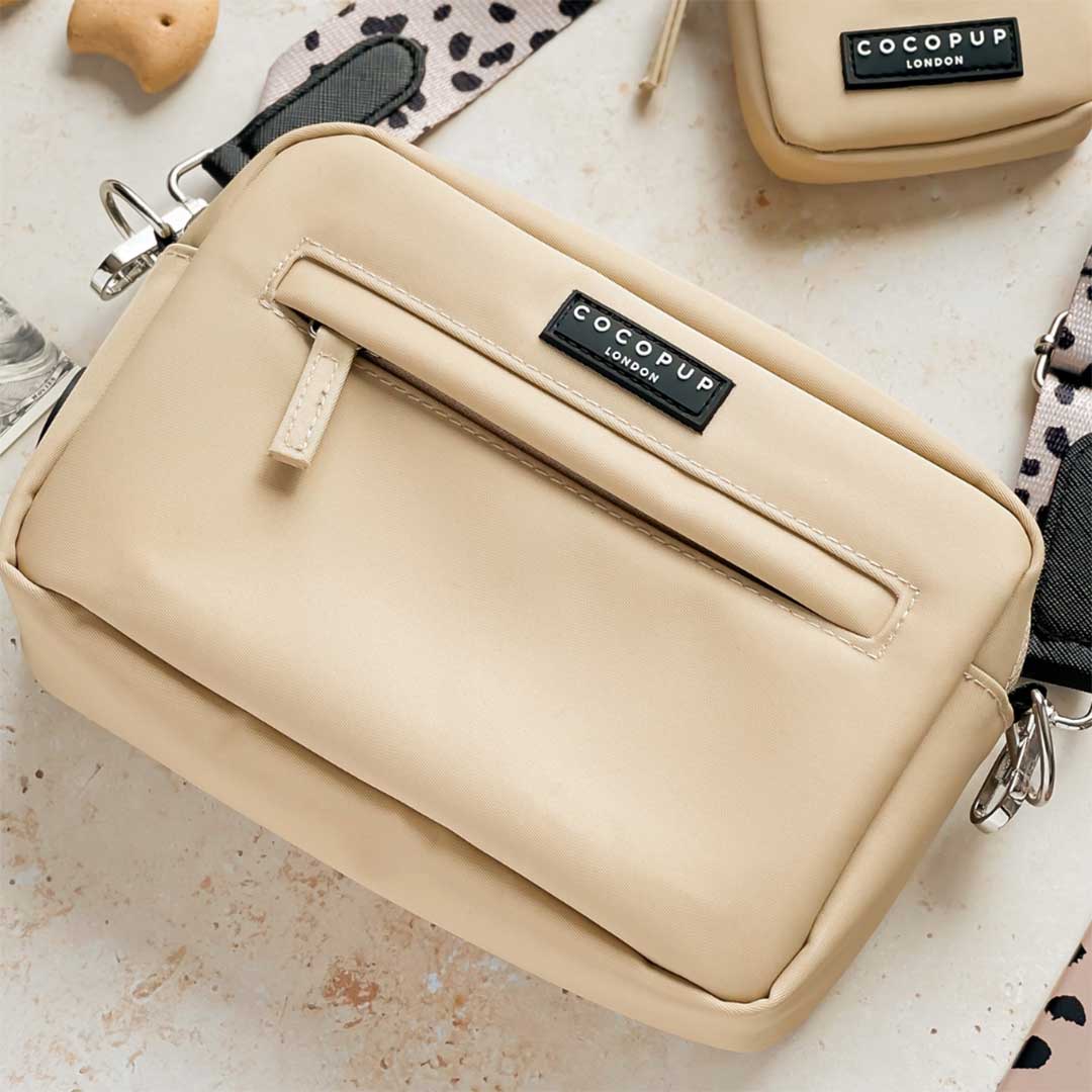 Dog walking bag, tan / COCOPUP