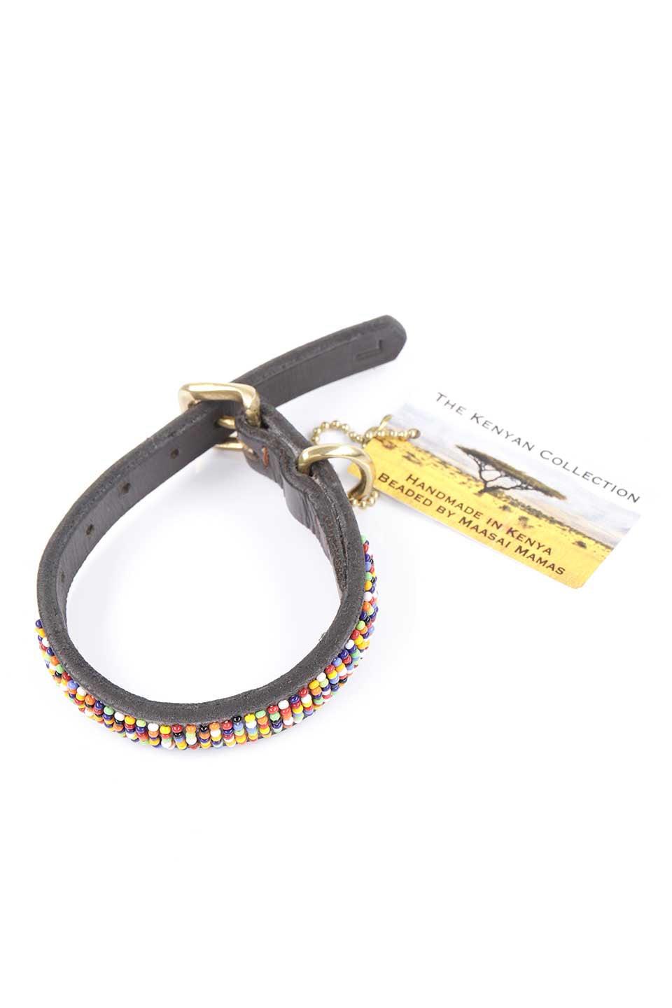 Confetti Beaded Dog Collar 8" コンフェッティ・ビーズドッグカラー / by THE KENYAN COLLECTION