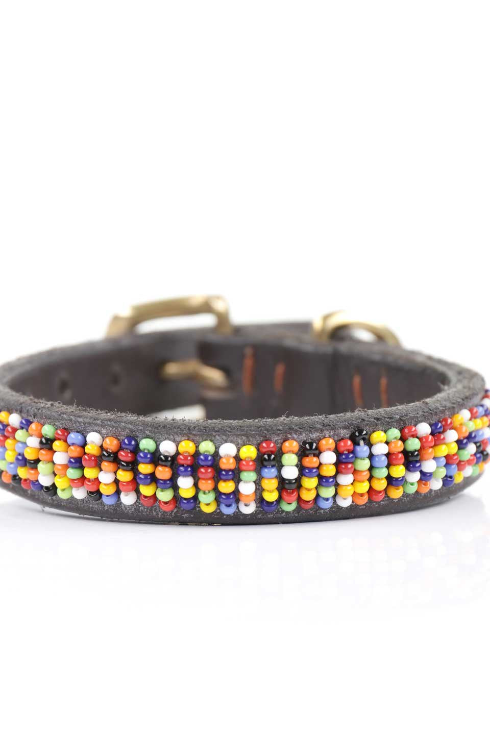 Confetti Beaded Dog Collar 8" コンフェッティ・ビーズドッグカラー / by THE KENYAN COLLECTION