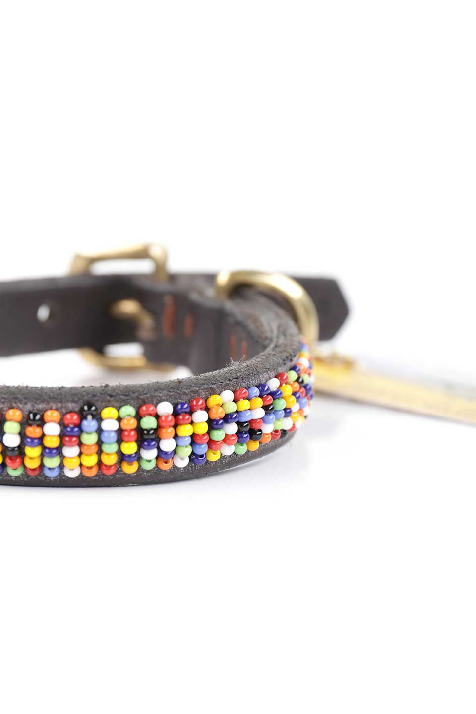 Confetti Beaded Dog Collar 8" コンフェッティ・ビーズドッグカラー / by THE KENYAN COLLECTION