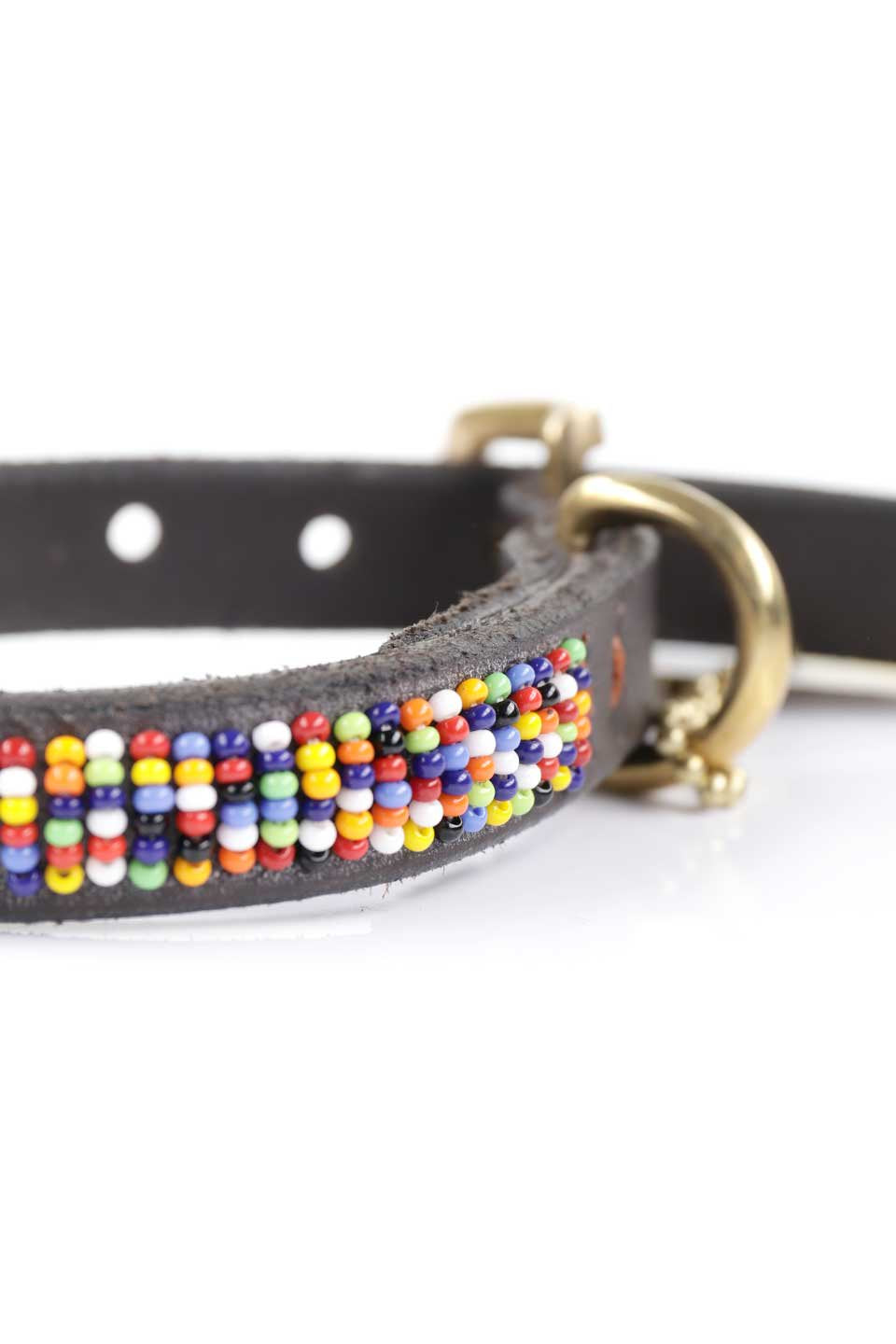 Confetti Beaded Dog Collar 8" コンフェッティ・ビーズドッグカラー / by THE KENYAN COLLECTION