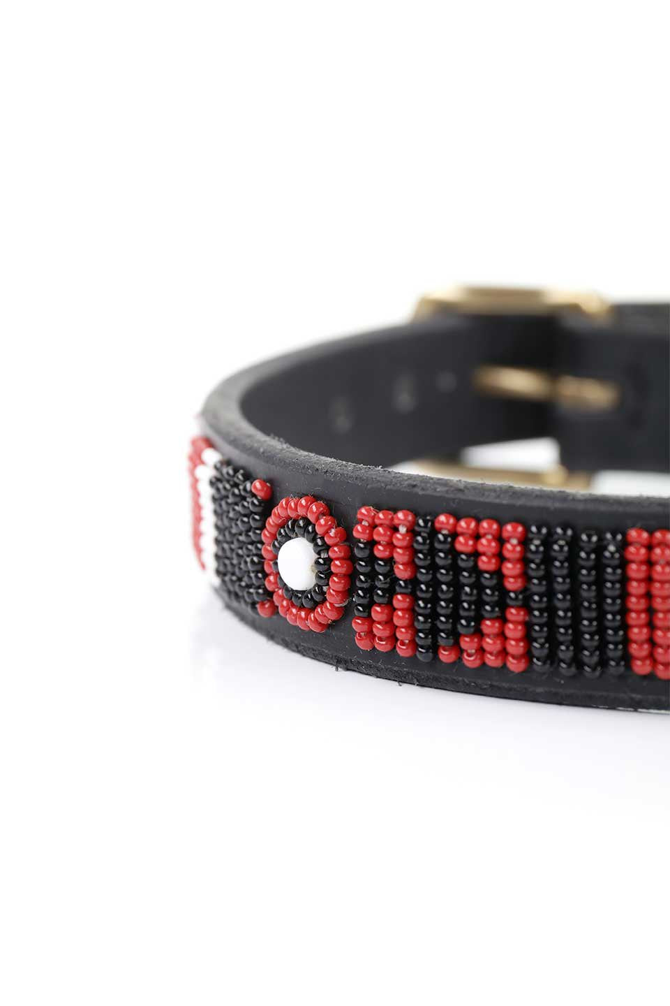 Maasai Shield Beaded Dog Collar 14" マサイシールド・ビーズドッグカラー / by THE KENYAN COLLECTION