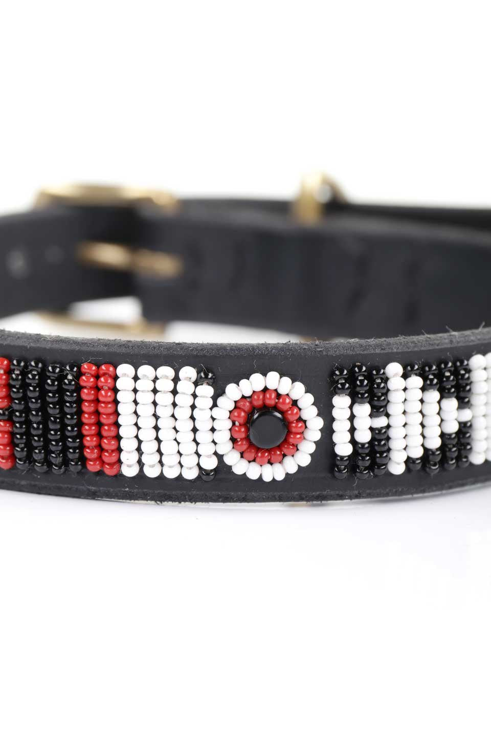 Maasai Shield Beaded Dog Collar 14" マサイシールド・ビーズドッグカラー / by THE KENYAN COLLECTION