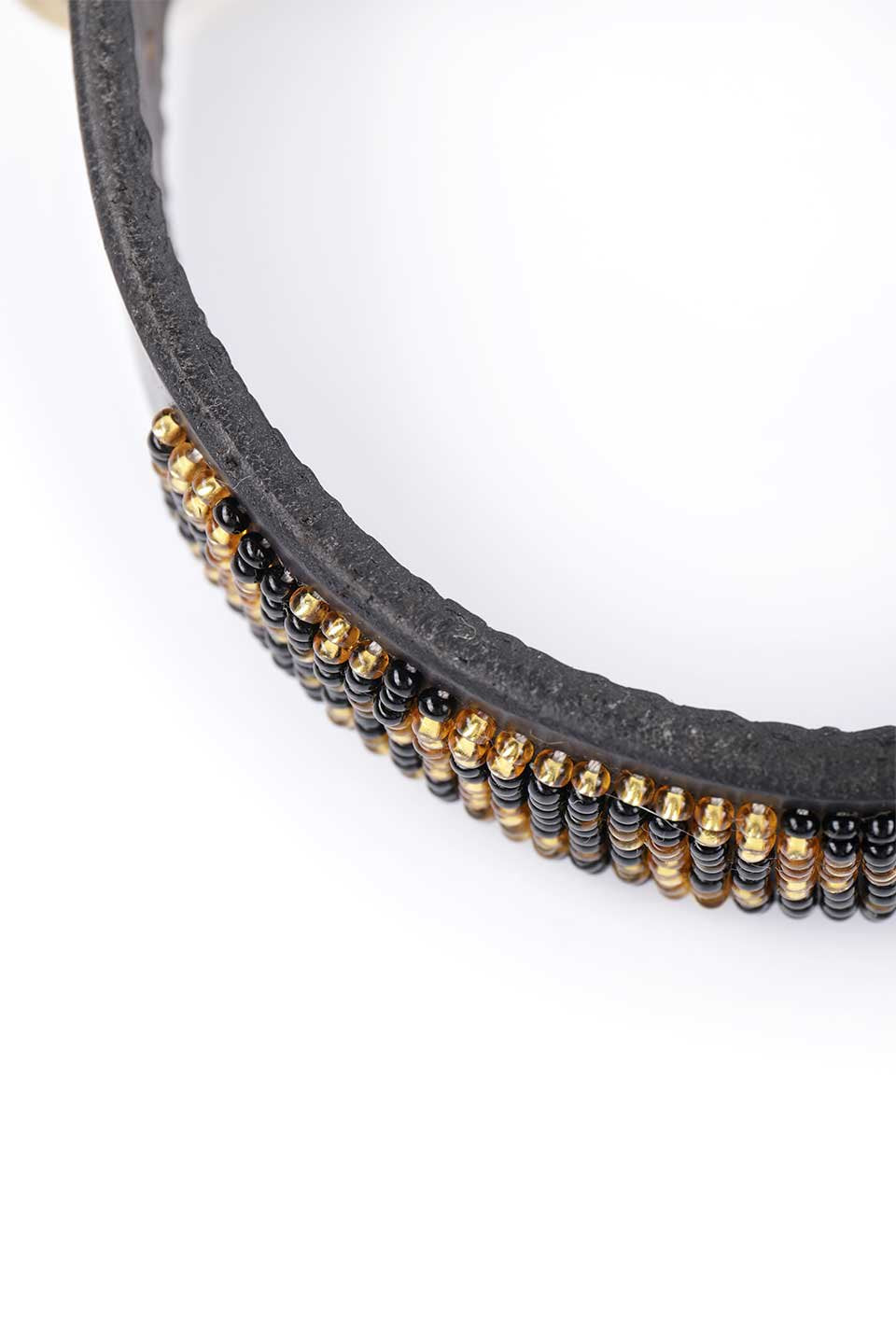 Leopard Beaded Dog Collar 10" レオパード・ビーズドッグカラー / by THE KENYAN COLLECTION