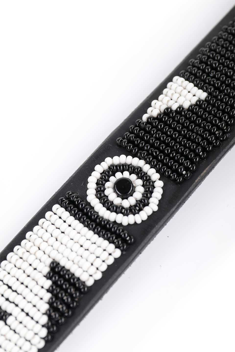 Evony&Ivory Beaded Dog Collar 18" エボニー&アイボリー・ビーズドッグカラー / by THE KENYAN COLLECTION