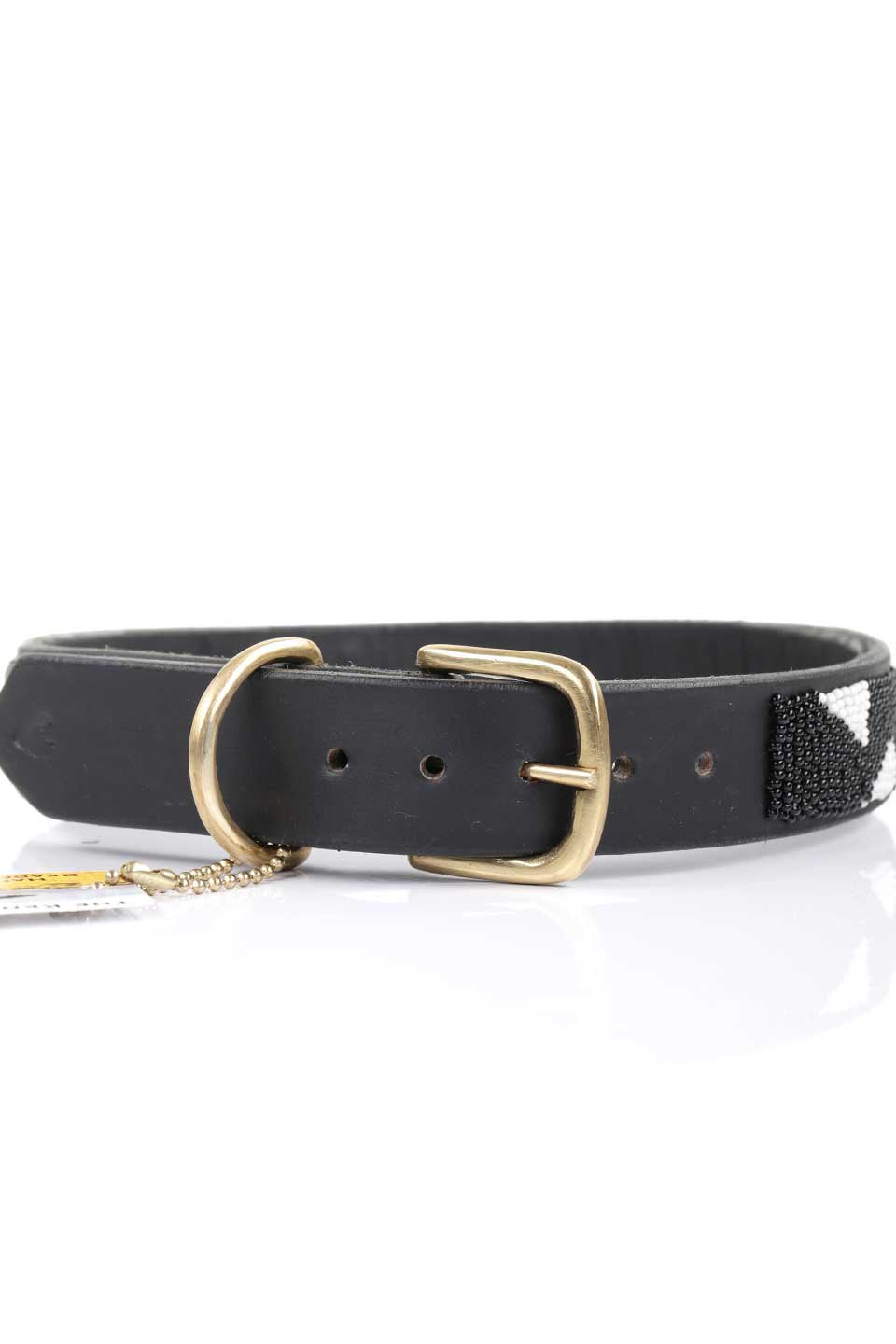 Evony&Ivory Beaded Dog Collar 18" エボニー&アイボリー・ビーズドッグカラー / by THE KENYAN COLLECTION