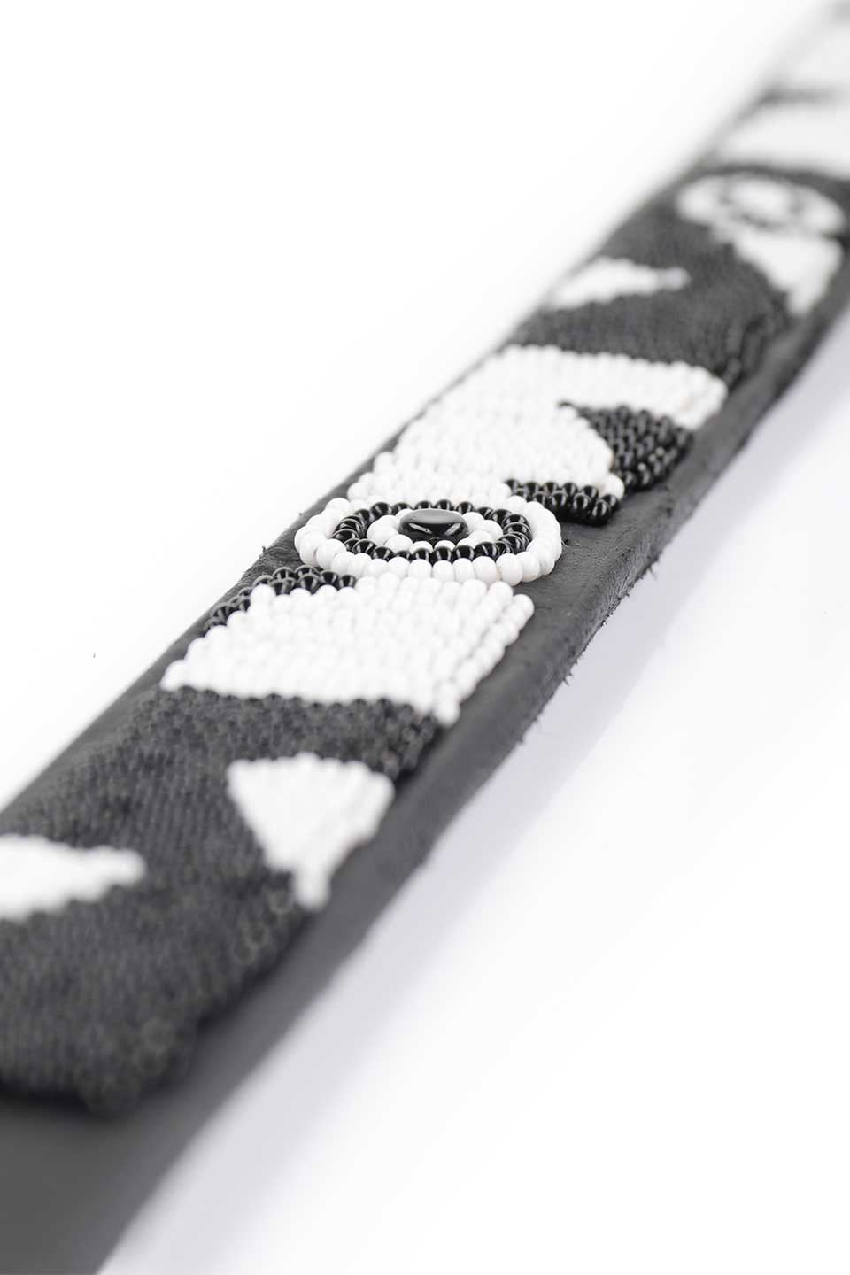 Evony&Ivory Beaded Dog Collar 18" エボニー&アイボリー・ビーズドッグカラー / by THE KENYAN COLLECTION