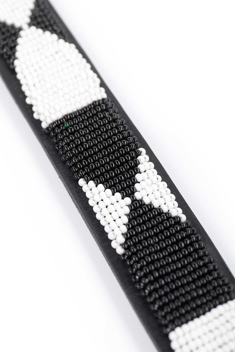 Evony&Ivory Beaded Dog Collar 16" エボニー&アイボリー・ビーズドッグカラー / by THE KENYAN COLLECTION