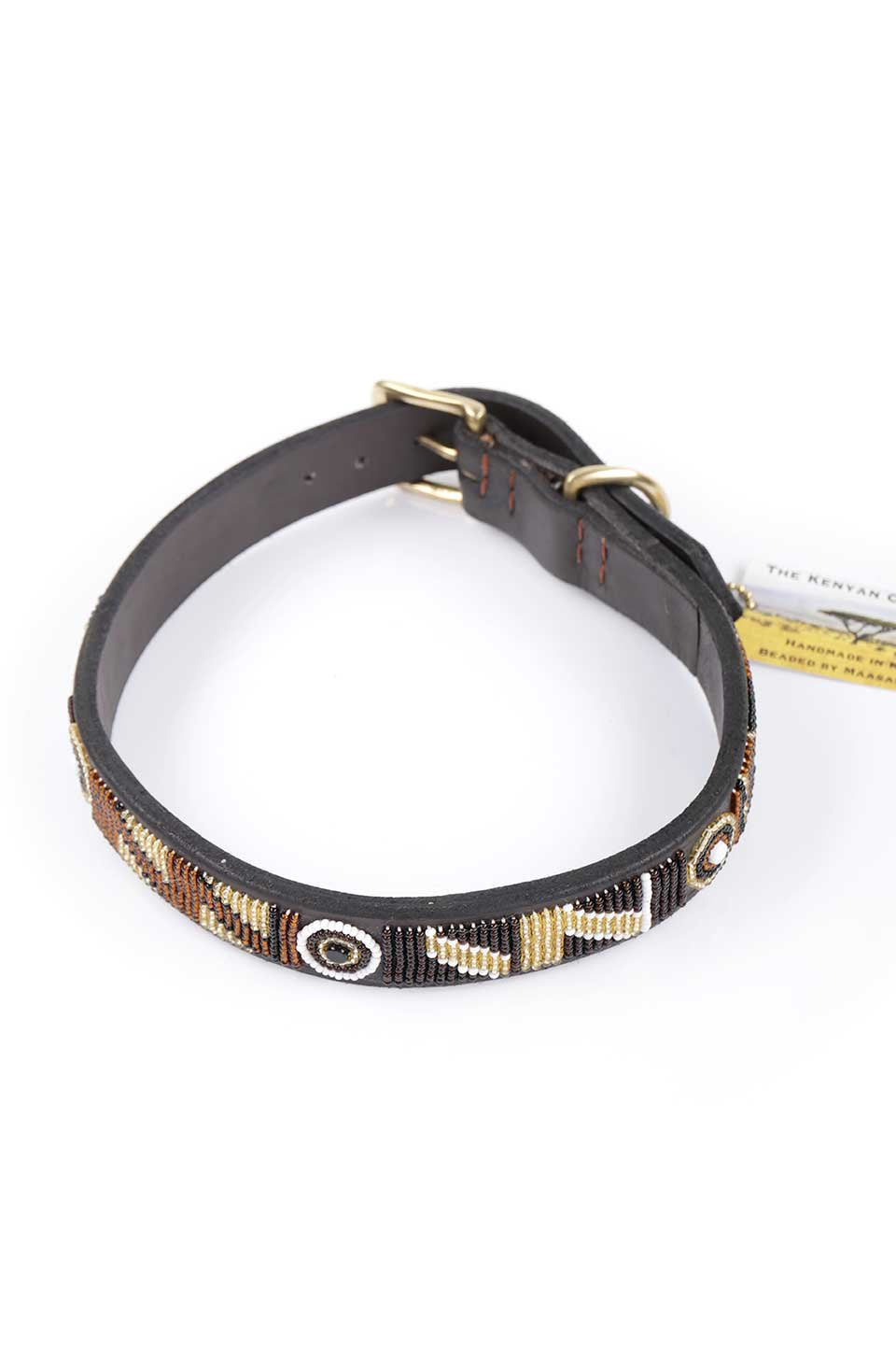 Earth Beaded Dog Collar 18" アース・ビーズドッグカラー / by THE KENYAN COLLECTION