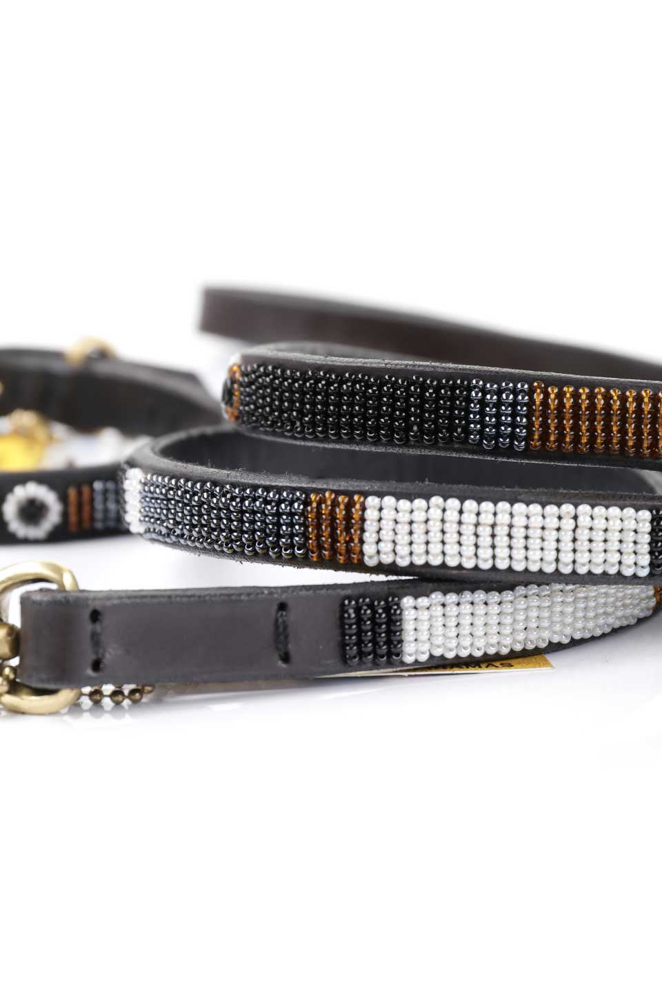 Oryx Beaded Dog Leash 1/2" オリックス・ビーズドッグリード / by THE KENYAN COLLECTION