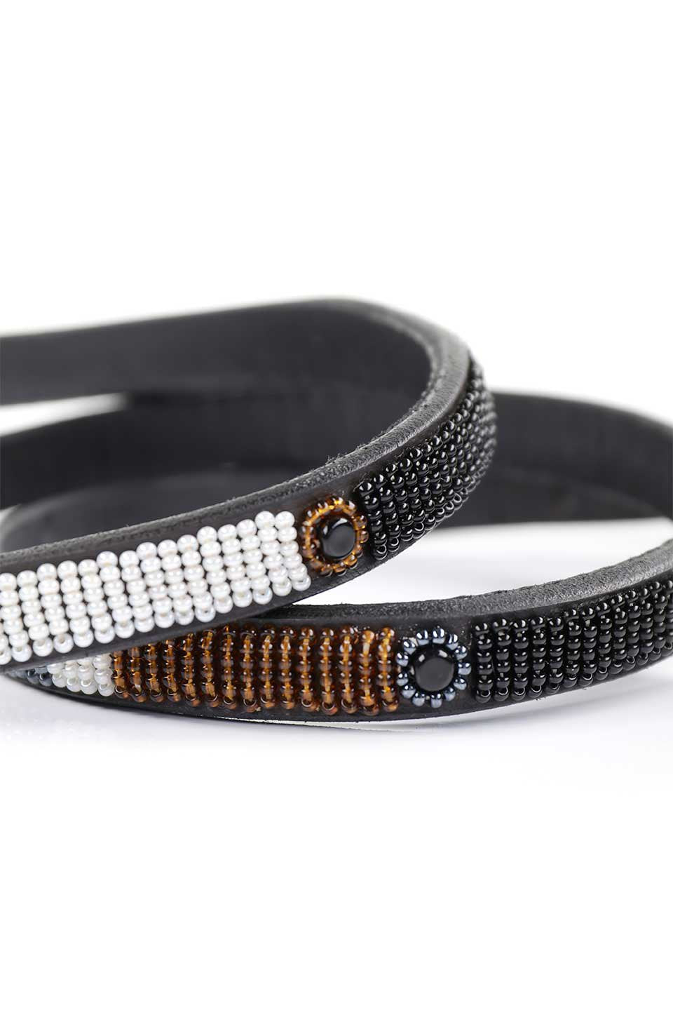 1/2" Oryx Bead Dog Lead / THE KENYAN COLLECTION