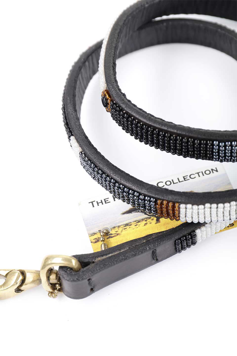1/2" Oryx Bead Dog Lead / THE KENYAN COLLECTION