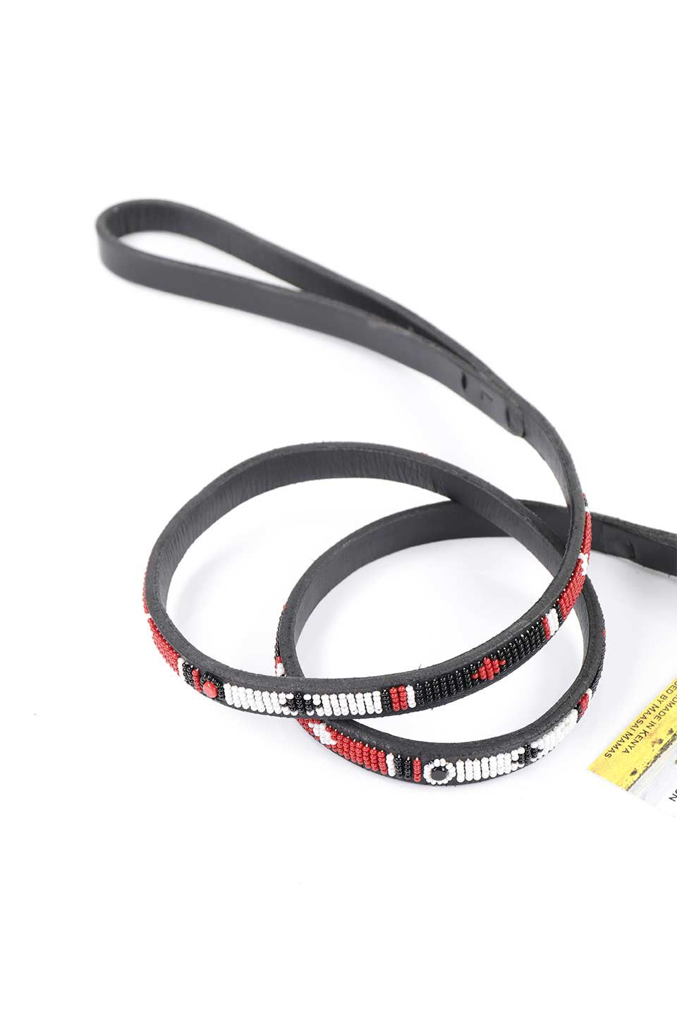 Maasai Shield Beaded Dog Leash 1/2" マサイシールド・ビーズドッグリード / by THE KENYAN COLLECTION