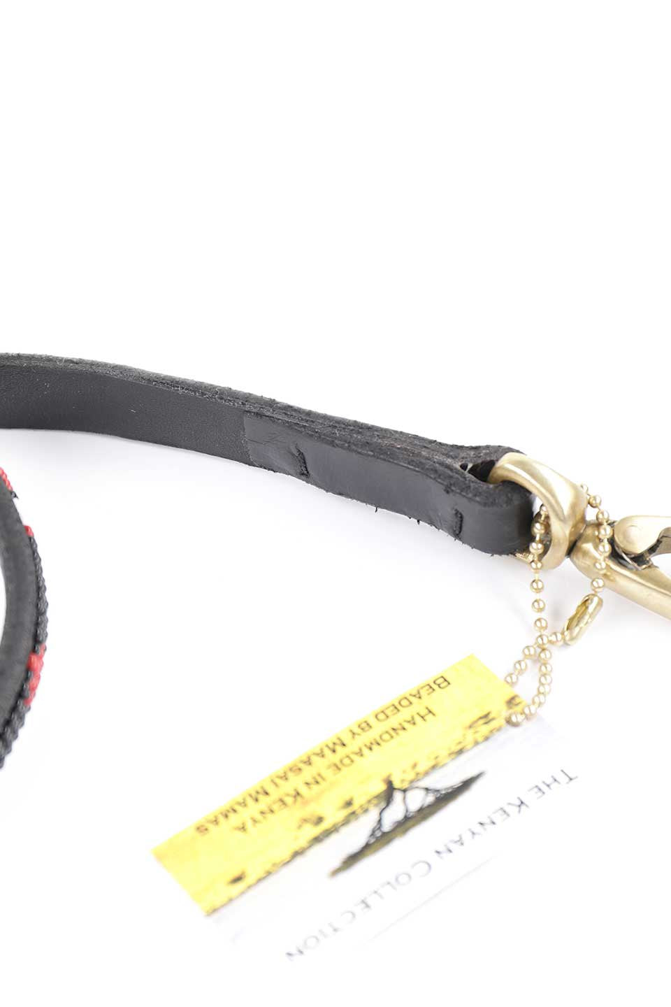 1/2" Masai Shield Beaded Dog Lead / THE KENYAN COLLECTION