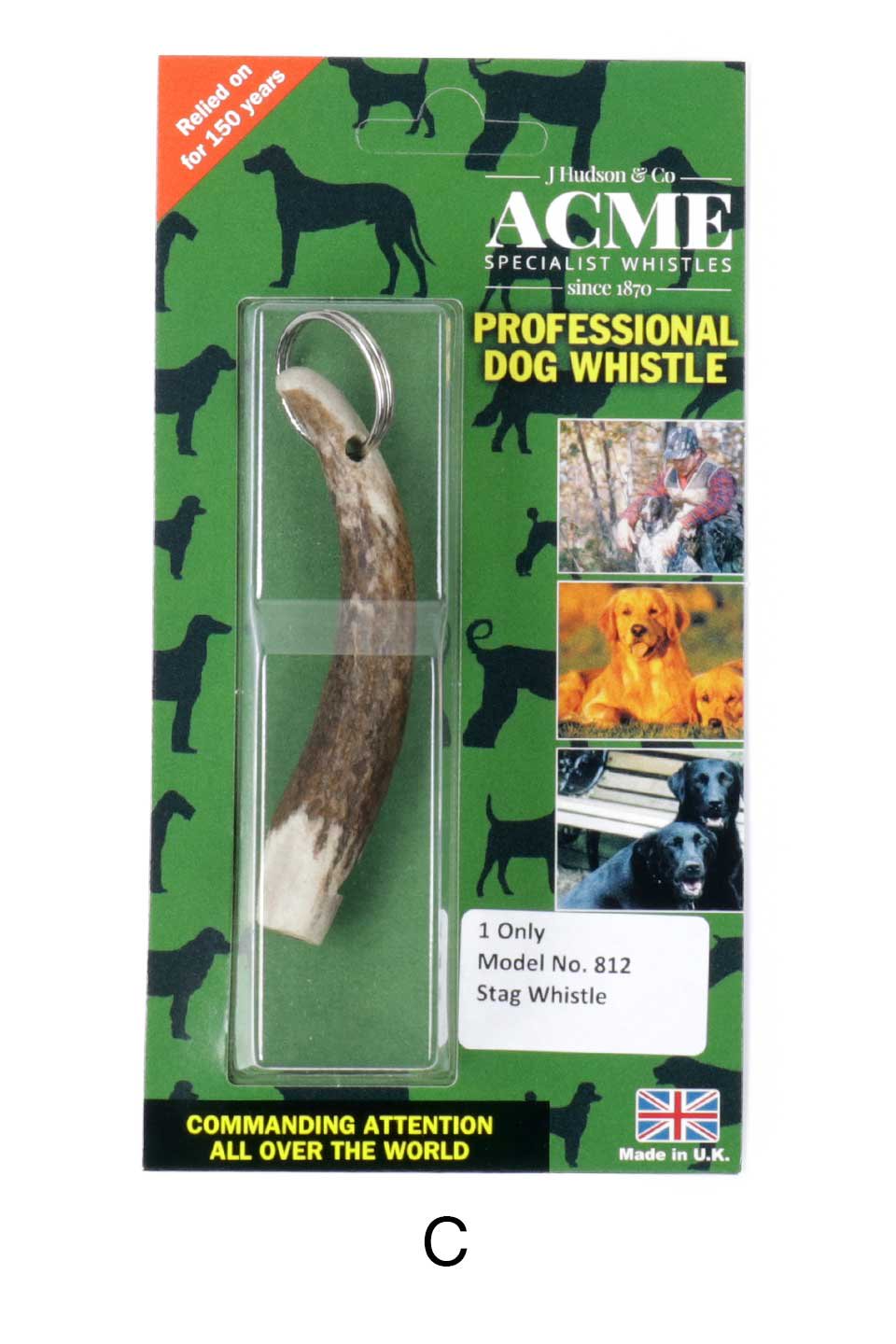 Stag Horn Whistle 2-Tone 鹿角製・2トーンドッグホイッスル / Acme