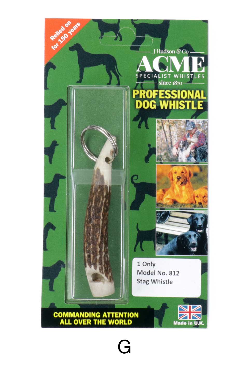 Stag Horn Whistle 2-Tone 鹿角製・2トーンドッグホイッスル / Acme