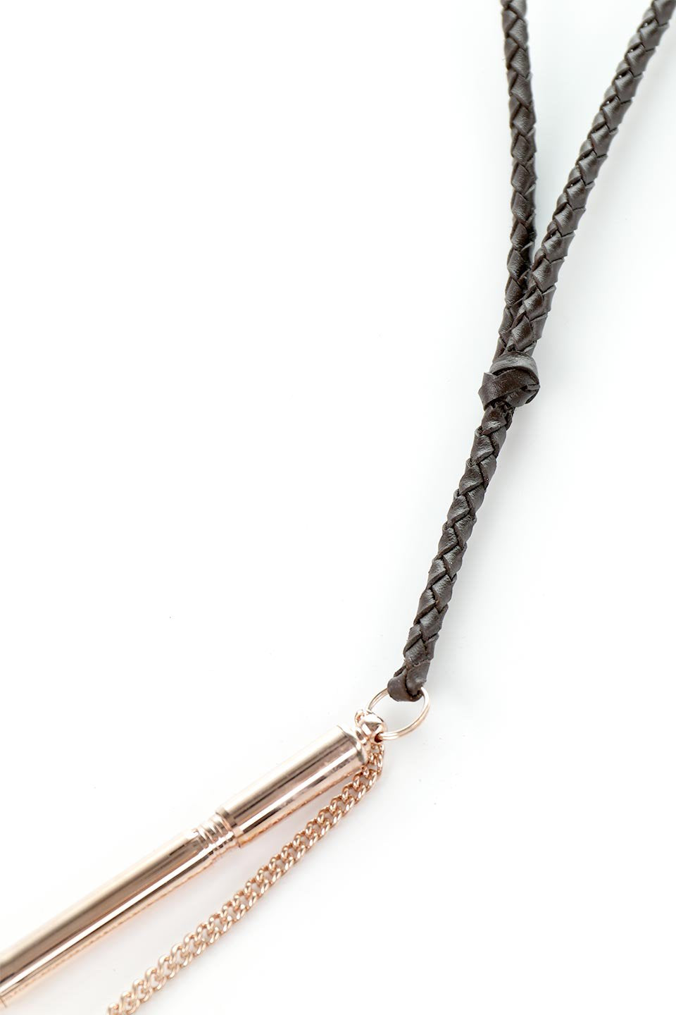 Neck Leather Lanyard 本革・編み込みレザーネックレス / Acme