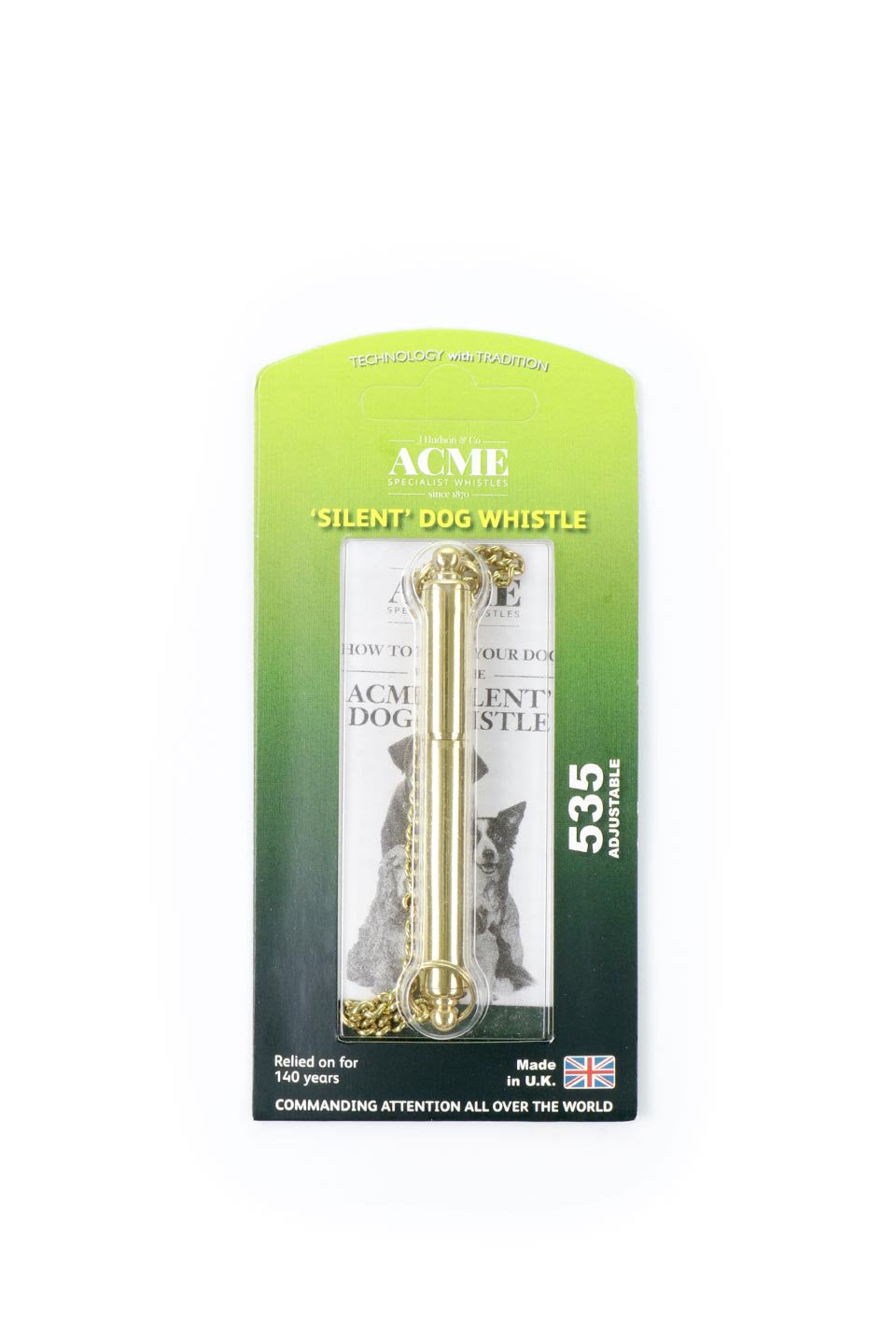 Acme Silent Dog Whistle (Brass) アクメ社・サイレントドッグホイッスル(ポリッシュブラス) / Acme