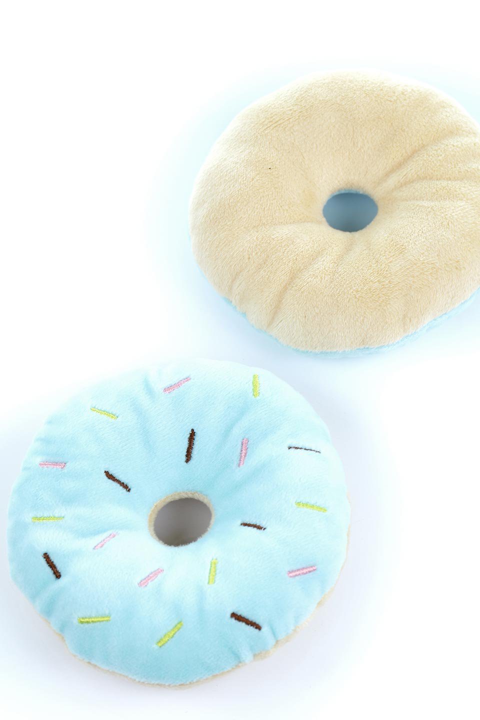 Plush Doughnut Dog Toy カラフルドーナツ・犬用オモチャ