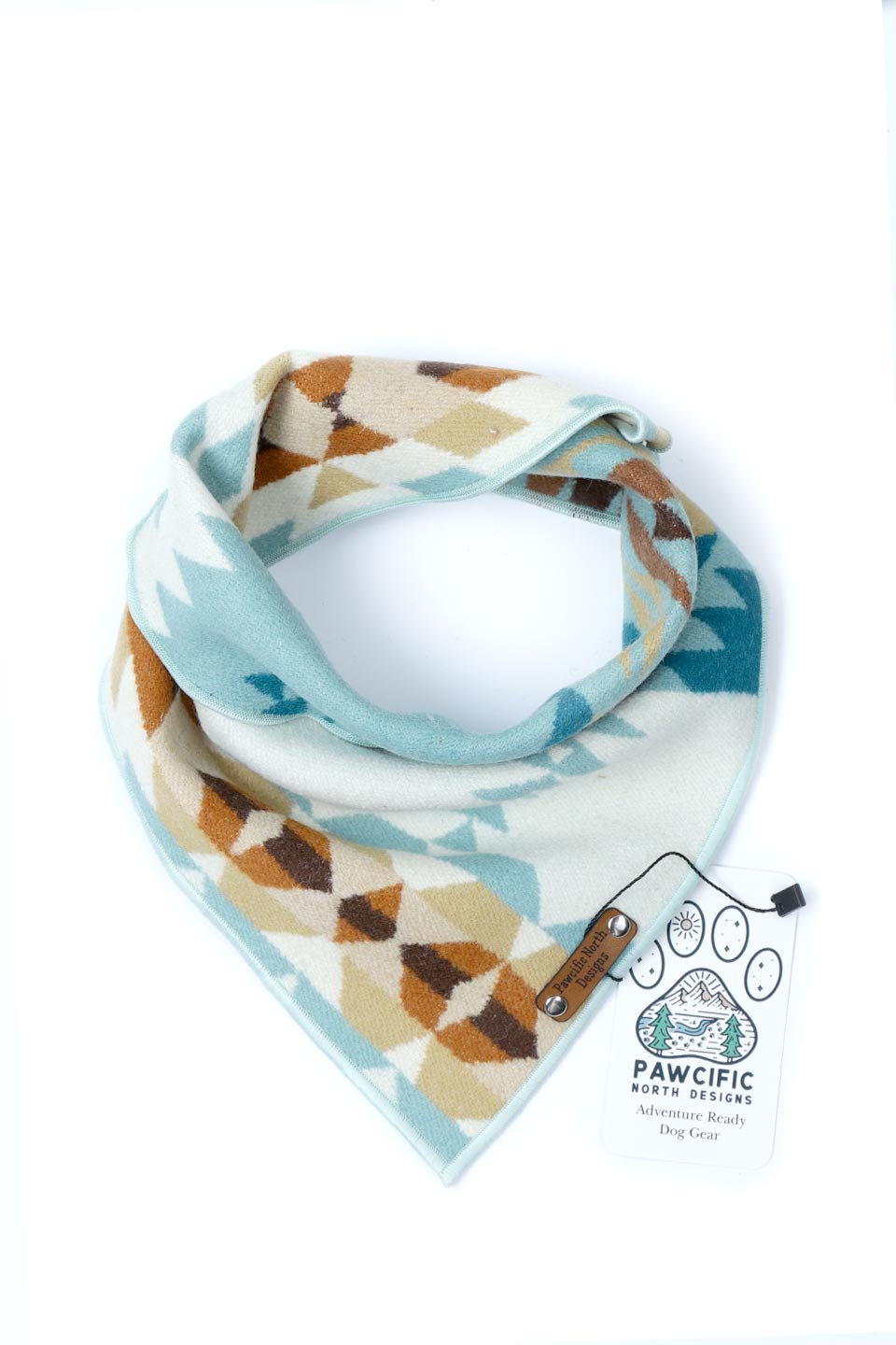 Reversible Mammoth Snap On Dog Bandana リバーシブルマンモス・スナップバンダナ / Pawcific North Designs
