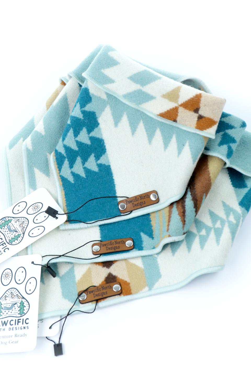 Reversible Mammoth Snap On Dog Bandana リバーシブルマンモス・スナップバンダナ / Pawcific North Designs