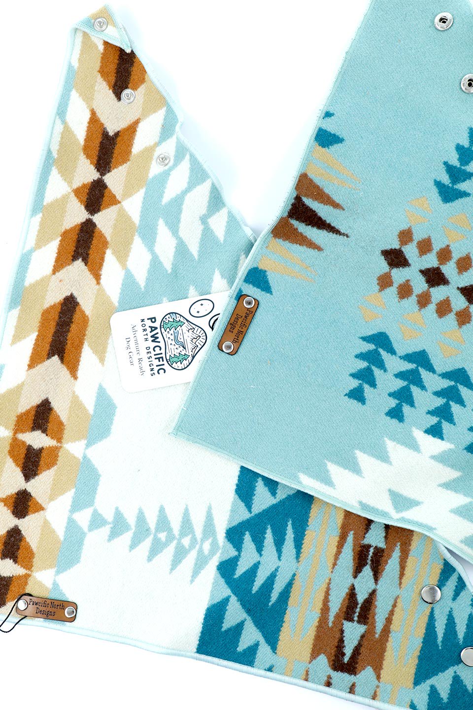 Reversible Mammoth Snap On Dog Bandana リバーシブルマンモス・スナップバンダナ / Pawcific North Designs