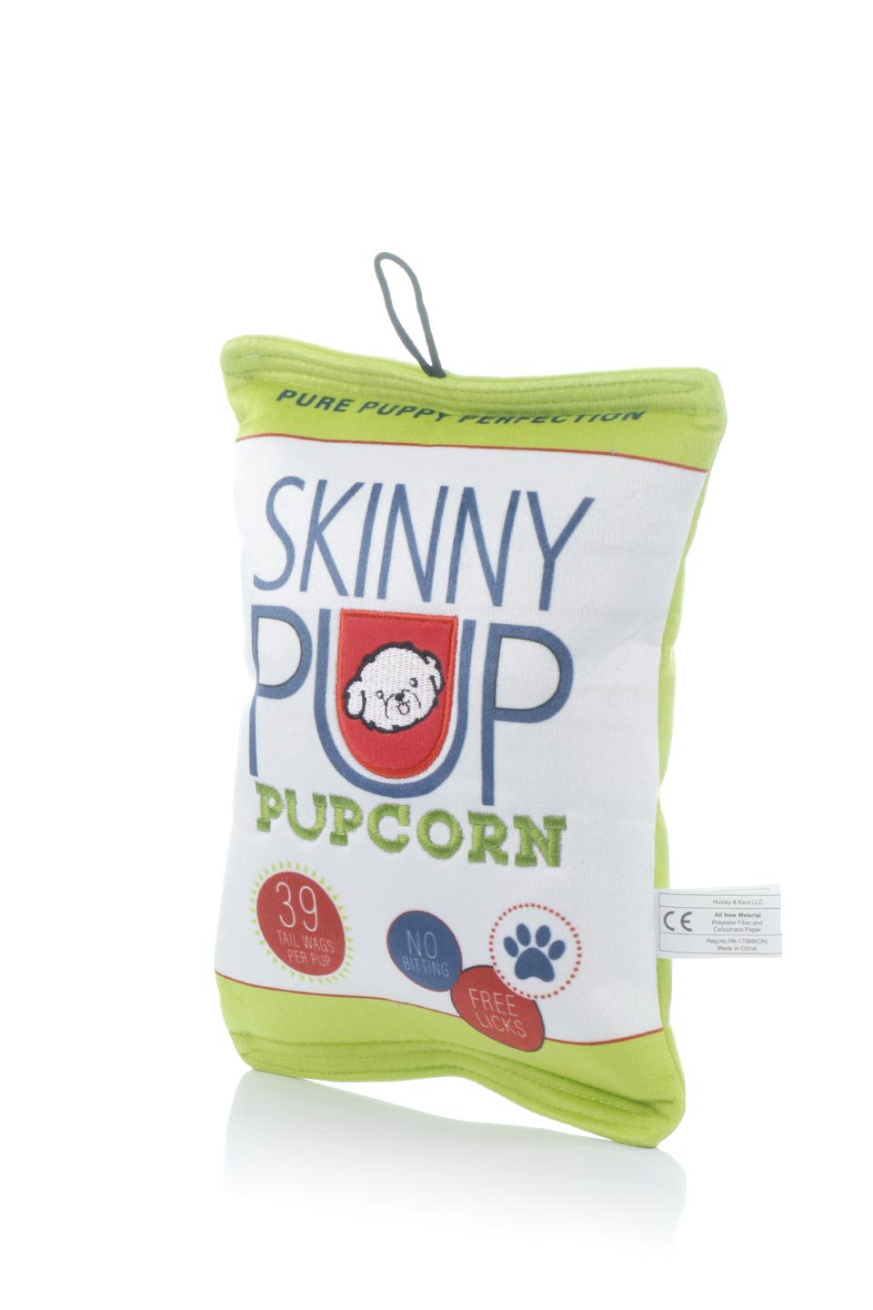 Skinny Pup Pupcorn Dog Toy (L) スキニーポップポップコーン・パロディーぬいぐるみ
