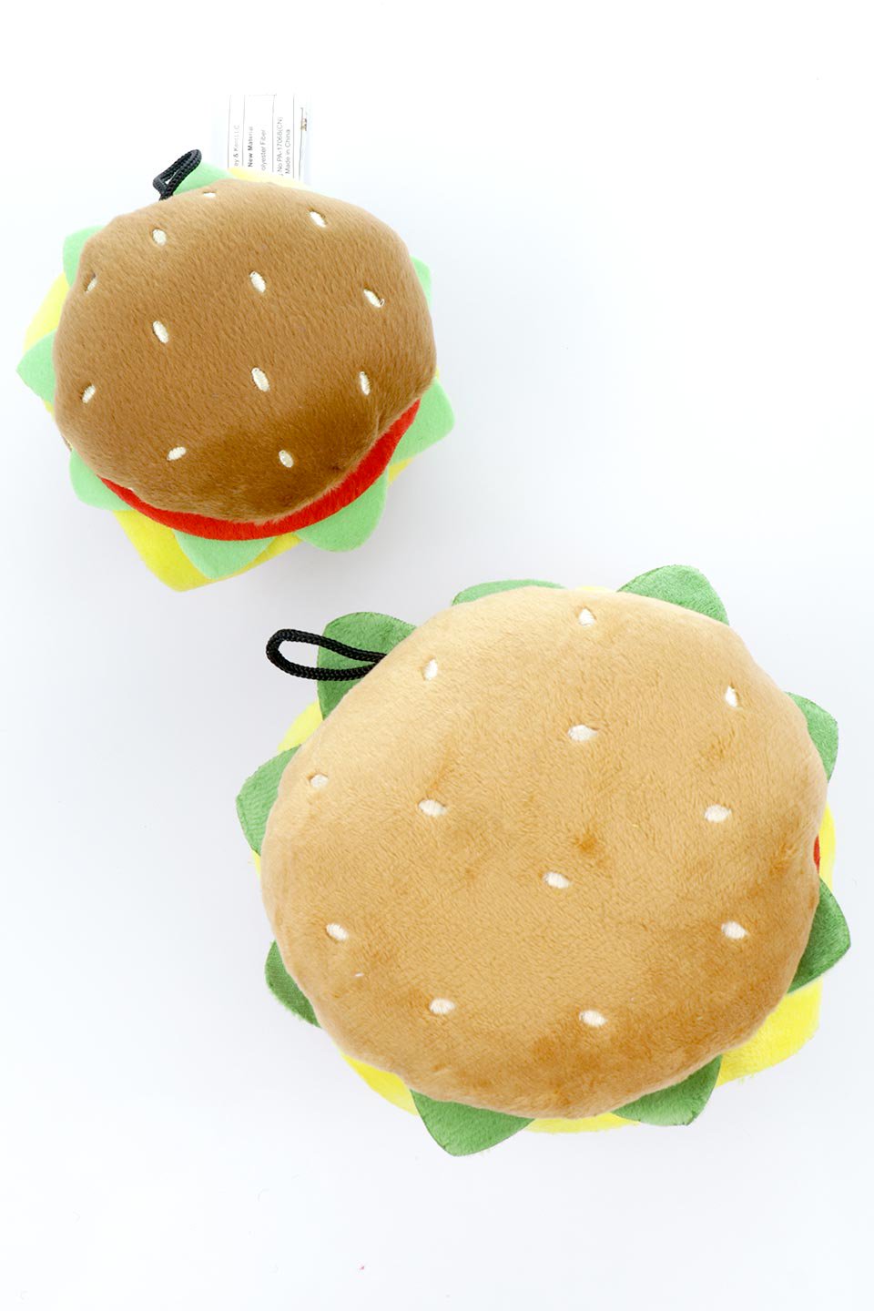 Hamburger Dog Toy (S) ハンバーガー・パロディーぬいぐるみ