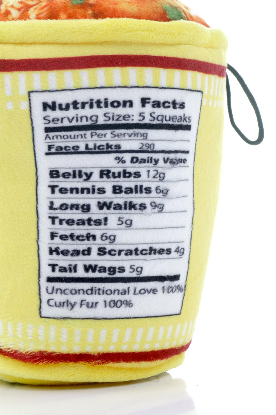 Cup O' Doodles Dog Toy (L) カップヌードル・パロディーぬいぐるみ