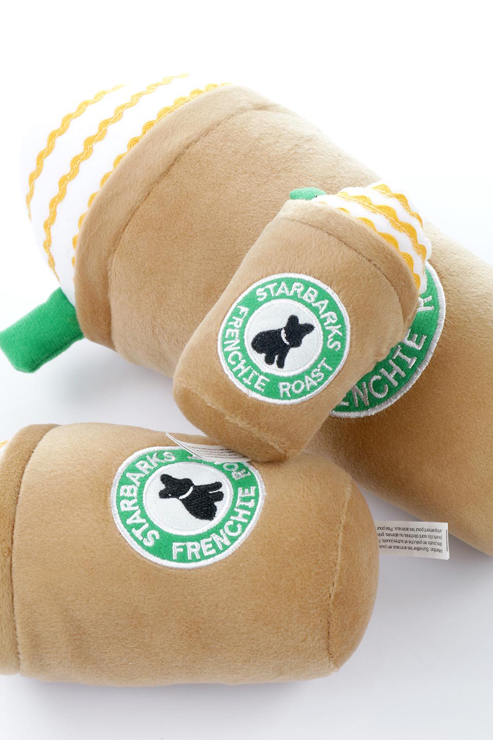 Starbarks Frenchie Roast Plush Toy (XL) スターバックス・フレンチロースト・パロディーぬいぐるみ