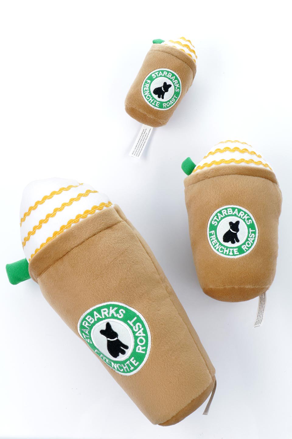 Starbarks Frenchie Roast Plush Toy (L) スターバックス・フレンチロースト・パロディーぬいぐるみ