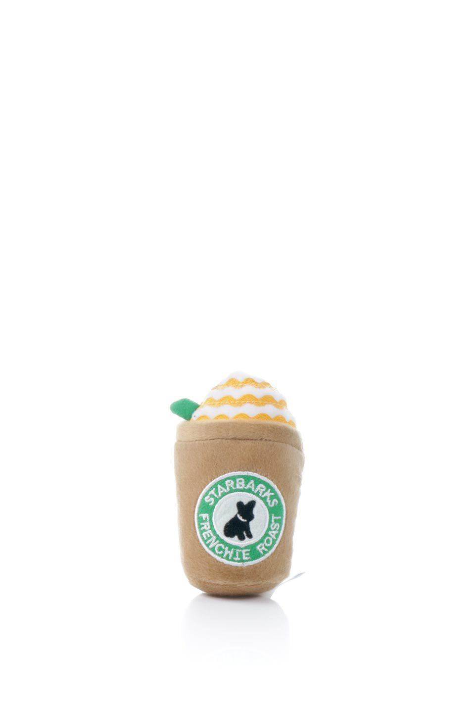 Starbarks Frenchie Roast Plush Toy (S) スターバックス・フレンチロースト・パロディーぬいぐるみ