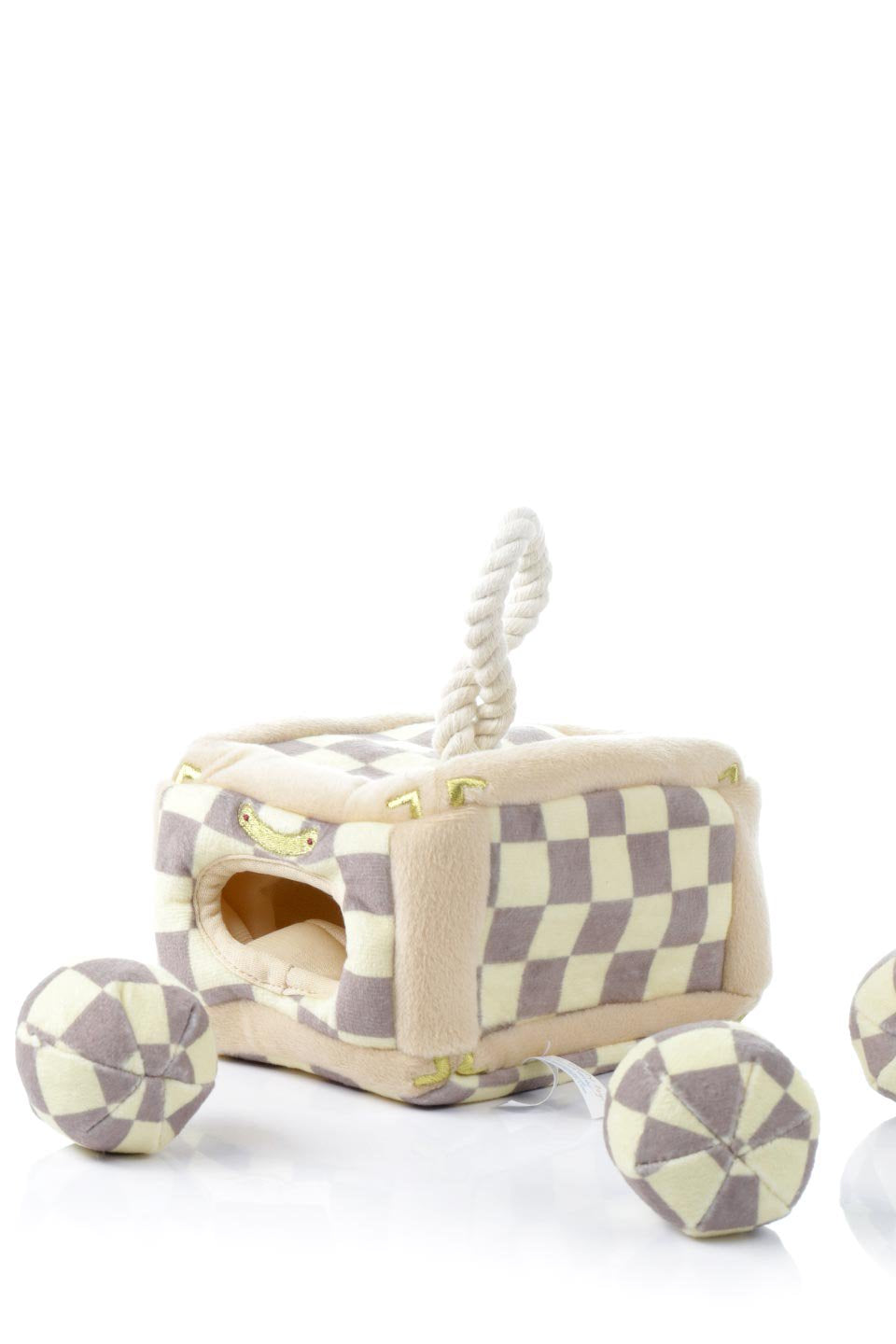Checker Chewy Vuiton Trunk ルイヴィトン・アズール柄トランク・パロディーぬいぐるみ