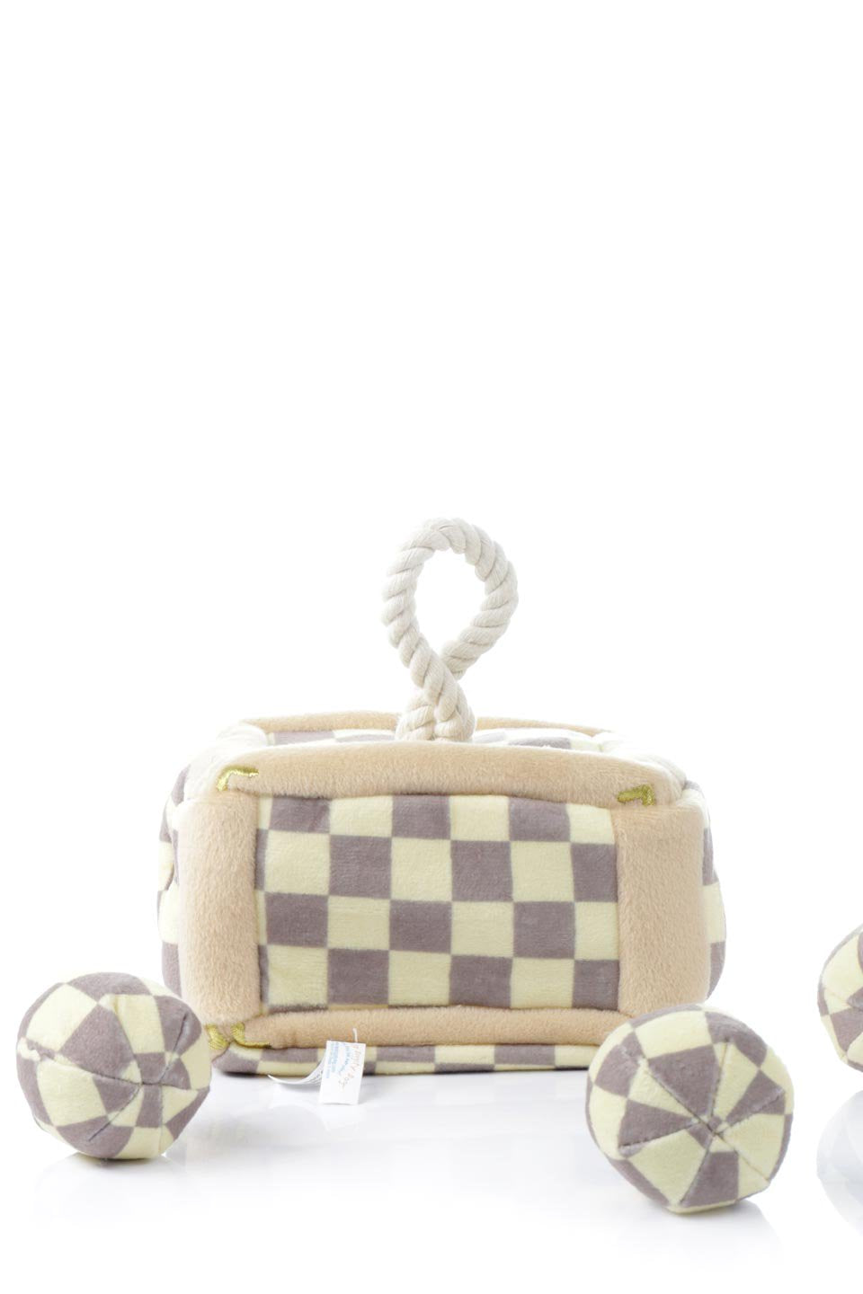 Checker Chewy Vuiton Trunk ルイヴィトン・アズール柄トランク・パロディーぬいぐるみ
