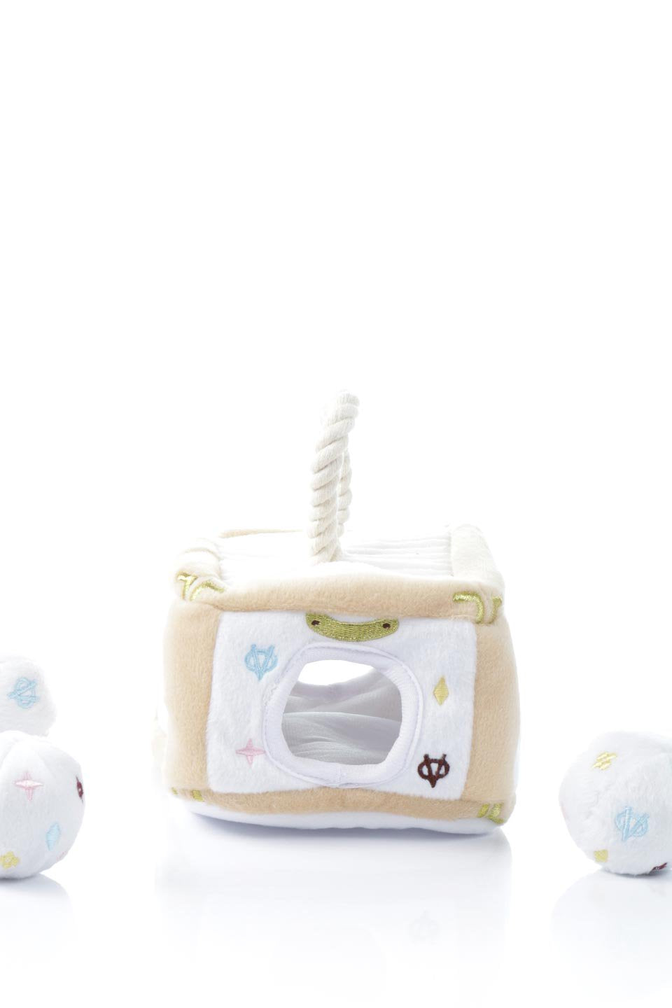 White Chewy Vuiton Interactive Trunk ルイヴィトン・マルチカラートランク・パロディーぬいぐるみ