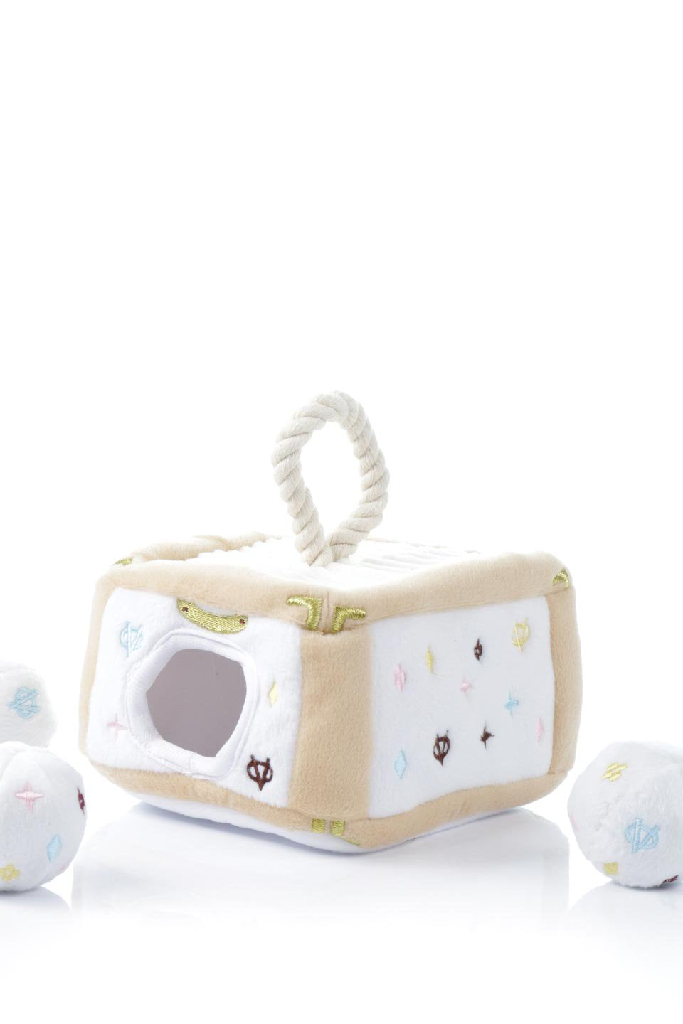 White Chewy Vuiton Interactive Trunk ルイヴィトン・マルチカラートランク・パロディーぬいぐるみ